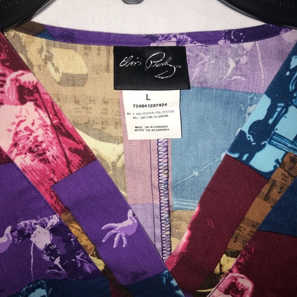 Elvis Presley V-Neck Work Medical Uniform/Scrub - Picture 4 of 4